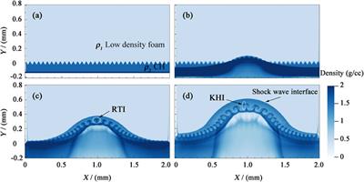 Numerical study of the effect of a magnetic field on Rayleigh-Taylor instability with different density disturbances
